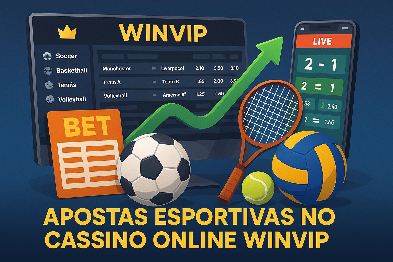 Aposte em apostas esportivas no cassino online WINVIP